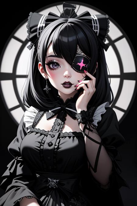 01210-2021069818-((Masterpiece, best quality)), edgQuality,bimbo,glossy,_GothGal, a woman in a black and white dress,ribbon,lace,goth print , eye.png